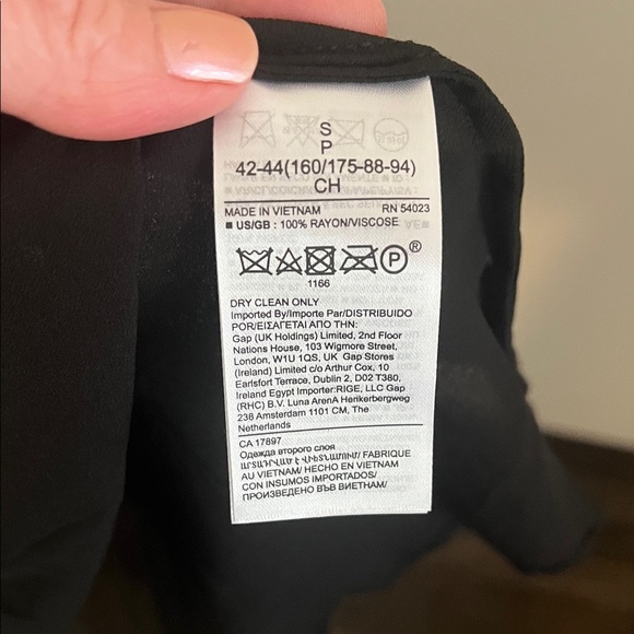 Banana Republic Tiered Black Maxi Dress Sz S - Picture 6 of 11